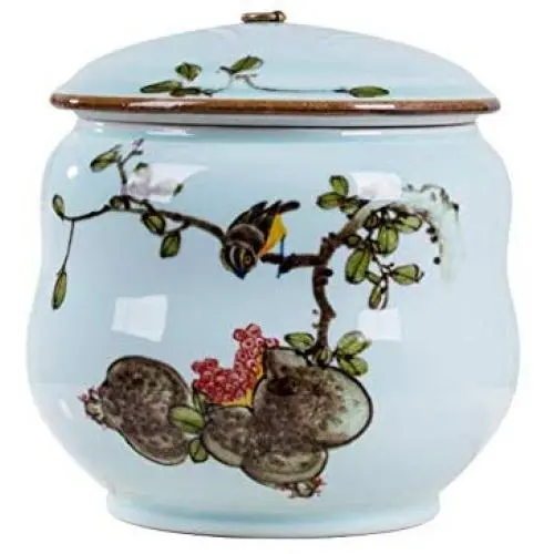 Ceramic Cereal Containers Canister Jar with Lids, Airtight Large Food Storage Containers for Kitchen Pantry Organization Flour Rice Candy Bulk, 8L, 25x23cm Ceramic Cereal Containers Canister Jar with Lids, Airtight Large Food Storage Containers for Kitchen Pantry Organization Flour Rice Candy Bulk, 8L, 25x23cm