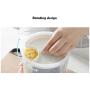 Multi-grain storage box, plastic transparent storage tank, kitchen moisture-proof grid bean sealed can