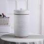 Kitchen Airtight Food Storage Containers Ceramic with Lids Large Cylinder Porcelain Canisters Jars,Rustic Home Decor,Pantry Organization and Storage for Flour Snacks Sugar Coffee Cereals 20L White