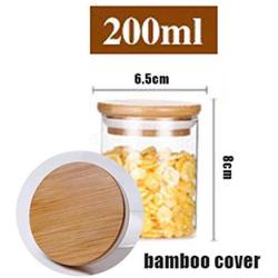 Transparent Glass Jars Seal Jars Grains Storage Bottles Spice Jar Kitchen Storage Cans Kitchen Storage Organization Y1-65x8