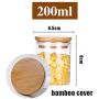 Transparent Glass Jars Seal Jars Grains Storage Bottles Spice Jar Kitchen Storage Cans Kitchen Storage Organization Y1-65x8