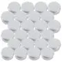 Professionelle Aufbewahrungsvasen aus Aluminium 30ml, kleine runde Metallbehälter mit Schraubverschluss, runde Metallbeschriftungen, Aluminium-Fallrohre, Aluminium-Esstisch, kleine runde Aluminiumbackform