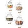 Bouteilles en verre HOUSIYU pour bonbons, étanches et hermétiques, idéales pour la cuisine, le stockage de fruits secs, de céréales, accessoires de salle de bain, contenants de rangement, 750ml + 750ml + 1300ml Bouteilles en verre HOUSIYU pour bonbons, étanches et hermétiques, idéales pour la cuisine, le stockage de fruits secs, de céréales, accessoires de salle de bain, contenants de rangement, 750ml + 750ml + 1300ml
