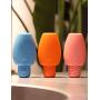 Silicone Travel Bottle 2.64 oz Leak Proof Cosmetic Travel Containers Set Shampoo Bottles Squeeze Refillable Empty Small Toiletry Bottles Travel Tubes For Liquids BPA Free (Orange)