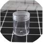 120/150Ml Pet Container Round Clear Jar Pot Storage Bottle For Diy Slime Clay Makeup Cosmetic Cream Nail Box Square With Lid,150Ml