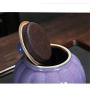 Funeral Urn Cremation Urns For A Small Amount Of Human Ashes Portable Storage Tank Delicate And Compact Solid Color (Color : Blue)