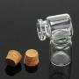 Glass Jars Bottles With Cork Stoppers 5PCS Glass Bottles Wishing Bottle Transparent Empty Message Vials Sample Storage Mason Jars with Cork Stoppers Ornaments