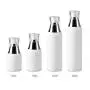 2PCS 120ml Empty Portable White Plastic Airless Pump Bottles Refillable Travel Size Cosmetic Makeup Essential Oil Lotion Cream Facial Cleanser Storage Jar Pot Container 2PCS 120ml Empty Portable White Plastic Airless Pump Bottles Refillable Travel Size Cosmetic Makeup Essential Oil Lotion Cream Facial Cleanser Storage Jar Pot Container