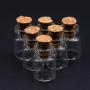 10pcs 0.5ml 11x18mm Cute Mini Wishing Cork Stopper Glass Bottles Vials Jars Containers