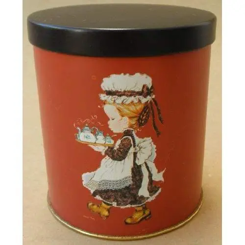 Tin Storage Can Container - Container is EMPTY