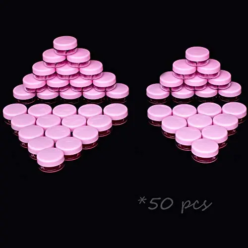 Bouteilles d'échantillons de maquillage 3g, 50 pièces avec couvercles. Bouteilles d'échantillons de maquillage 3g, 50 pièces avec couvercles.