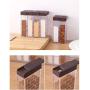 6Pcs New Kitchen Spice Jar Seasoning Box Kitchen Spice Storage Bottle Jars Transparent Salt And Pepper Cumin Powder SpiceTools,ivory
