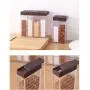 6er Set Neue Küchen Gewürze Dose Würzeespeicher Glasbehälter für Salz, Pfeffer, Kurkuma, Gewürzwerkzeuge, Elfenbein