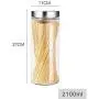 XSWZAQ Sealed cans glass storage tank perspective glass bottle kitchen cereal storage tank tea milk powder cans food storage tank (Size : 2100ml) XSWZAQ Sealed cans glass storage tank perspective glass bottle kitchen cereal storage tank tea milk powder cans food storage tank (Size : 2100ml)