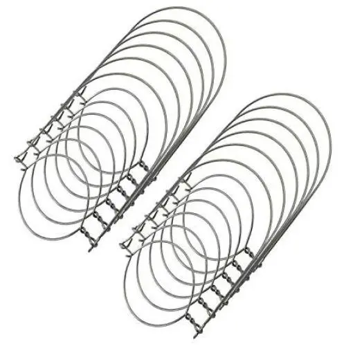 THINKCHANCES 12pcs Silver Rustproof Stainless Steel Wire Handles (Handle-Ease) Solar Fairy Hangers Hooks for Mason Ball Pint Canning Jars (Wide Mouth, 12 Pack)