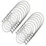 THINKCHANCES 12pcs Silver Rustproof Stainless Steel Wire Handles (Handle-Ease) Solar Fairy Hangers Hooks for Mason Ball Pint Canning Jars (Wide Mouth, 12 Pack)