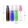 6Pcs 30ml/1oz Empty Refillable Plastic Pump Bottle Portable Sample Storage Container Vial Dispenser For Lotion Cream Shampoo Shower Gel Hand Wash Essential Oil Toiletries (Green)