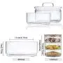 Contenants empilables HIZLJJ de 200 ml, 3 couches, avec couvercle hermétique, pot en verre pour pâtes, thé, café, biscuits, snacks (Couleur : Style A) Contenants empilables HIZLJJ de 200 ml, 3 couches, avec couvercle hermétique, pot en verre pour pâtes, thé, café, biscuits, snacks (Couleur : Style A)