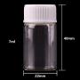 | Storage Bottles & Jars | 5ml 6ml 7ml 10ml 14ml Mini Clear Glass Bottles with White Plastic Screw Cap Empty Spice Bottles Jars DIY Crafts Vials | by HUDITOOLS | 1 PCs