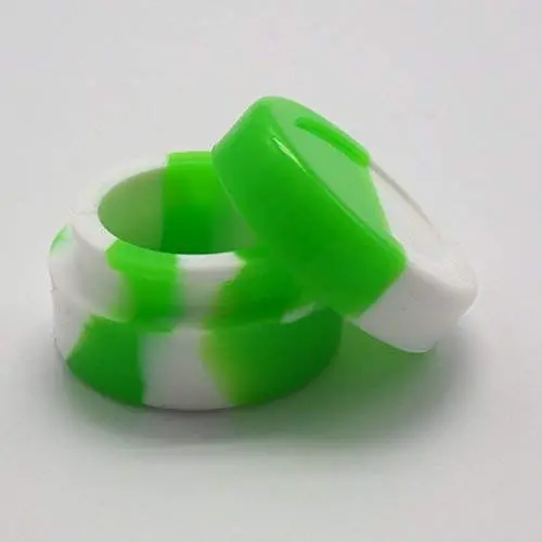 Bouteilles et Pots de Rangement | 10 pièces/lot, contenants ronds en silicone 5ml pour cire huile dab non-adhésifs, pot de rangement pour cigare électronique | par HUDITOOLS | 1 pièce