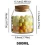 Glass Jar Spice Kitchen Storage Bottles Cans With Cork Tea Seasoning Food Bulk Container Breathable Creative Mason B166S