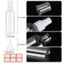 VEGOLS Clear Spray Bottles, 6 Pack 3.4 Oz (100 ML) Small Spray Bottle for Cleaning Solutions, Essential Oils, Travel and Daily Life- Clear