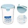 Food Storage Box Kitchen Storage Box Sealing Food Preservation Plastic Pot Container storage,M,Pink