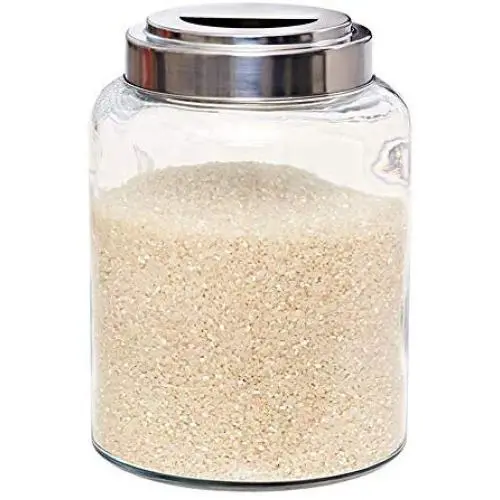 Glasbehälter, luftdicht, Küchen-Lebensmittelfässer, zur Aufbewahrung von Gewürzen/Hafer/Müsli/Reis