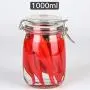 Glas Lagerbehälter Glasbehälter mit Deckel, Große Kapazität, Honig Süßigkeiten Dose, Küchen Lagerbehälter, 200 ml