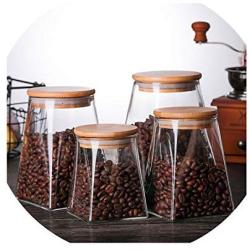 350Ml/500Ml/750Ml/950Ml Coffee Jar Tea Jar Sugar Jar Glass Container Candy Jar Storage Container Kitchen Container,300Ml X1