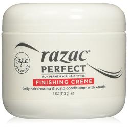 Razac Perfect for Perms Finishing Creme Daily Hairdressing and Scalp Conditioner, 4 Ounce