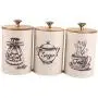 Ensemble de 3 Canisters Vintage, Rétro, pour Cuisine avec Couvercle, pour Stockage de Nourriture, Café, Sucre, Thé, Épices et Plus. Ensemble de 3 Canisters Vintage, Rétro, pour Cuisine avec Couvercle, pour Stockage de Nourriture, Café, Sucre, Thé, Épices et Plus.