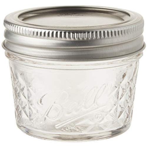 Ball 4-Ounce Quilted Crystal Jelly Jars with Lids and Bands, Set of 12-2 Pack (Total 24 Jars)