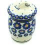 Polish Pottery Jar with Lid 4-inch