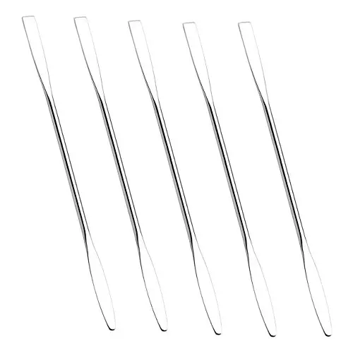 CCBeauty Professional 5pcs Makeup Spatula Scoop Set Tool Depotting Spatula Mixing Long Cosmetic Stainless Steel CCBeauty Professional 5pcs Makeup Spatula Scoop Set Tool Depotting Spatula Mixing Long Cosmetic Stainless Steel