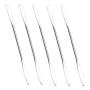 CCBeauty Professional 5pcs Makeup Spatula Scoop Set Tool Depotting Spatula Mixing Long Cosmetic Stainless Steel