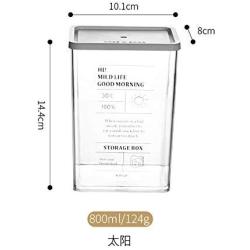 storage jar Grain container Food container Storage Box，Transparent plastic sealed cans household refrigerator kitchen food storage box storage storage box, sun