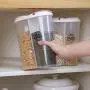 m?kvfa Airtight Food Storage Container,Transparent Plastic Storage Box Dry Dried Food Storage Box with Lids for Cereal Flour Rice Snacks Sugar (D) m?kvfa Airtight Food Storage Container,Transparent Plastic Storage Box Dry Dried Food Storage Box with Lids for Cereal Flour Rice Snacks Sugar (D)