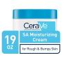 Cerave SA Cream | 19 oz | Renewing Salicylic Acid Body Cream for Rough & Bumpy Skin | Fragrance Free