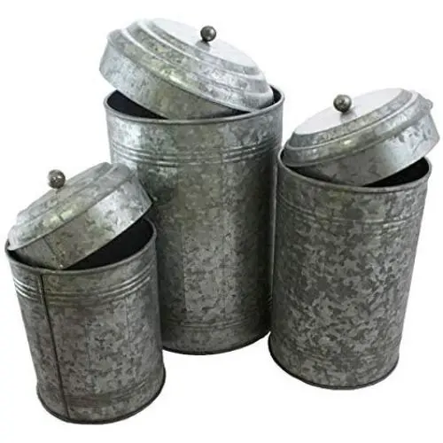 Robuste Well Pack Box Galvanisierte Metallbehälter Kollektion Rustikal/Landhausstil für Küche