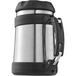 Brentwood FTS-505S Food Jar Vacuum Insulated, 16 oz, Stainless Steel/Black