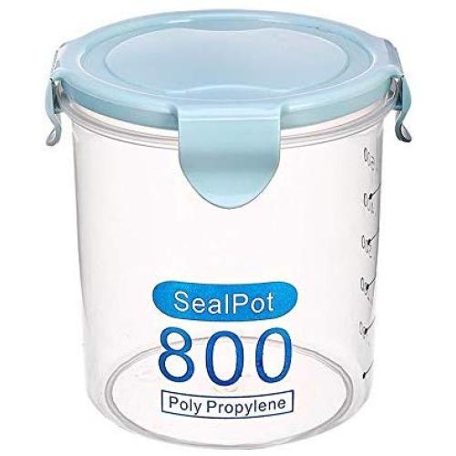 Kitchen Food Storage Jar Airtight Food Storage Kitchen Glass Jar Moisture-Proof Home Multi-Purpose Jam Bottle Cruet Plastic Transparent Milk Powder Sealing Box