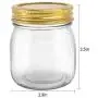 Betrome 10 OZ Mason Jar with Golden Regular Lid and Bands for Jam, Jelly, Honey, Beans, Spice, Wedding Favors, Shower Favors, Party Favors(24 Pack)