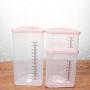 400/1000/1500Ml New Food Case Home Plastic Cereal Bins Rice Storage Box Bottle Container Kitchen Jars Organizer,Blue,400Ml