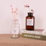Minimalist Chic Glass Storage Jars Scandinavian Vogue Elegance Luxury Desk Storage Bottle Organizer Coffee Tea Flower Container,White 250Ml