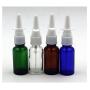 3Pcs Empty Amber Glass Nasal Spray Bottle Fine Mist Sprayers Atomizers For ​​Medical Injection Saline Water Makeup Water Perfume Storage Container size 15ml/0.5oz