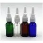 Bouteilles de pulvérisation nasales en verre ambrées 3 pièces 5ml Remplissage portable pour échantillons de voyage, aromathérapie, parfum, pot de conteneur pour eau salinique médicale.