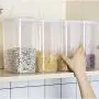 Transparente Lebensmittel-Aufbewahrungsbox, Küchen-Lebensmittelbehälter, durchsichtiger Kunststoff-Dosebehälter