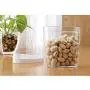 5 Pcs Food Storage Bottles Dry Food Storage Containers Assorted Sizes & Slide Back Lids Cereals Jars Bottle Tea Box