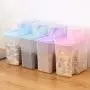 Kitchen grains/legumes storage box Storage jar Plastic Transparent with Lid Seal 3-piece set Food Dispensers